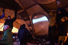 16A We Had To East A Quick Breakfast As The Wind Was Starting To Gust To 100km An Hour On Day 7 At Mount Vinson Low Camp